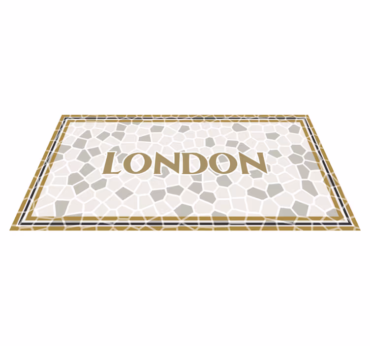 Londoni mozaik vinil szőnyeg - TenStickers