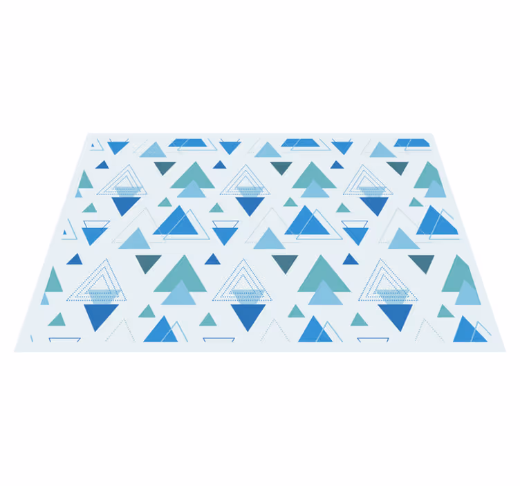 vinil szőnyeg geometriai geometriai háromszögek - TenStickers