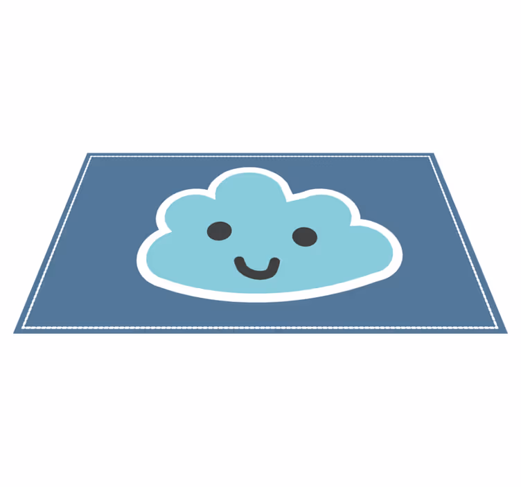 vinil szőnyeg gyerekek mosolygó felhő design - TenStickers