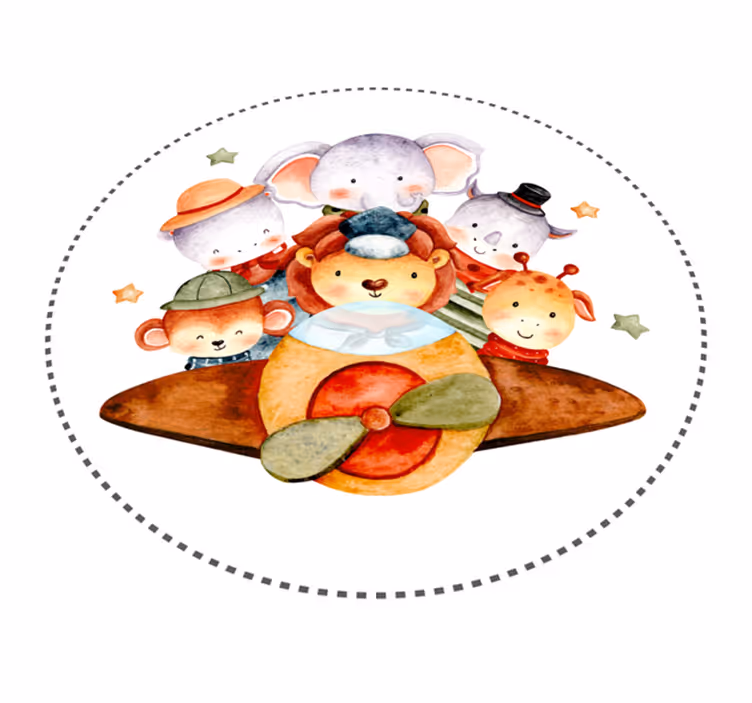 vinil szőnyeg gyerekek gyermektársak - TenStickers