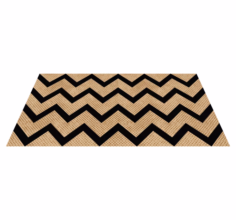 Chevron textúrájú vinil szőnyeg geometriai - TenStickers