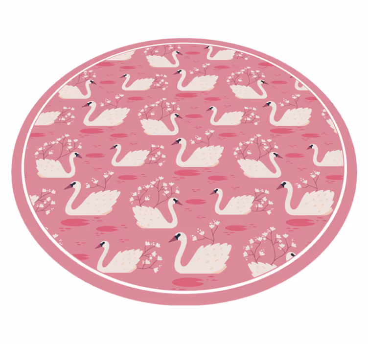 vinil szőnyeg óvodák hattyúk tó nyugalma - TenStickers