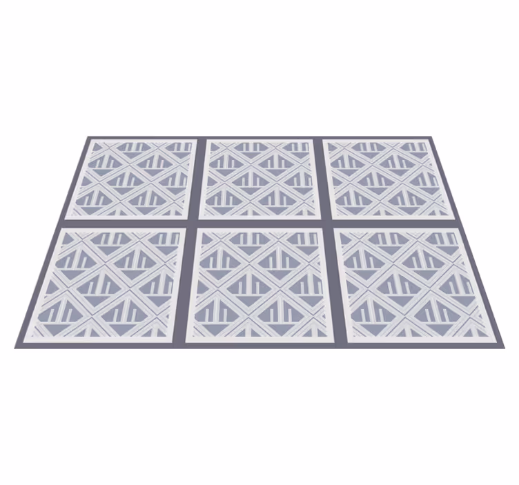 Geometrikus minta tömb vinil szőnyeg geometriai - TenStickers