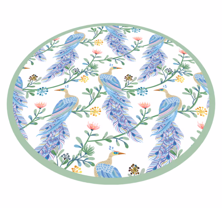 vinil szőnyeg állat tollas elegancia - TenStickers