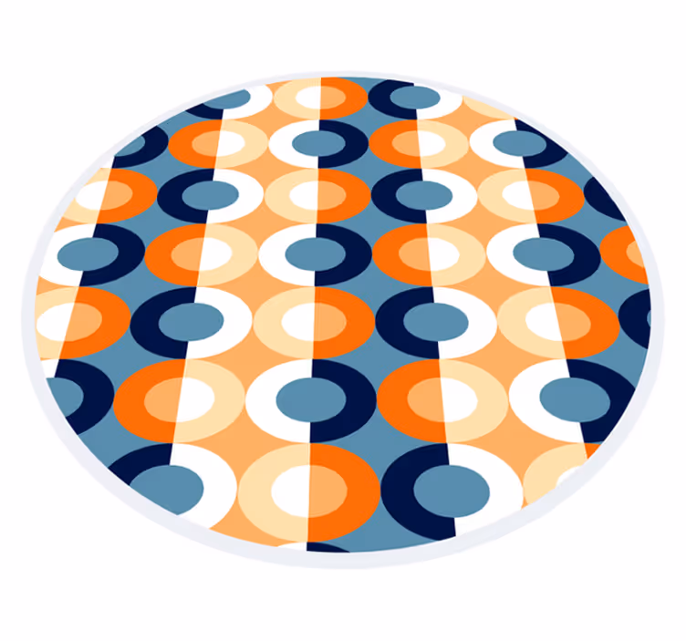 Kör alakú geometria vinil szőnyeg geometriai - TenStickers