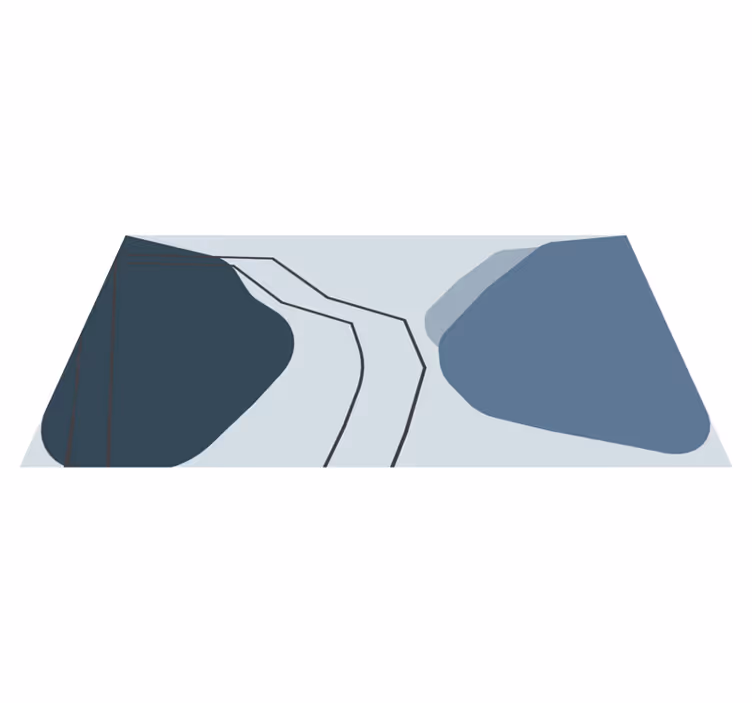 Absztrakt kontúrvonalak vinil szőnyeg geometriai - TenStickers