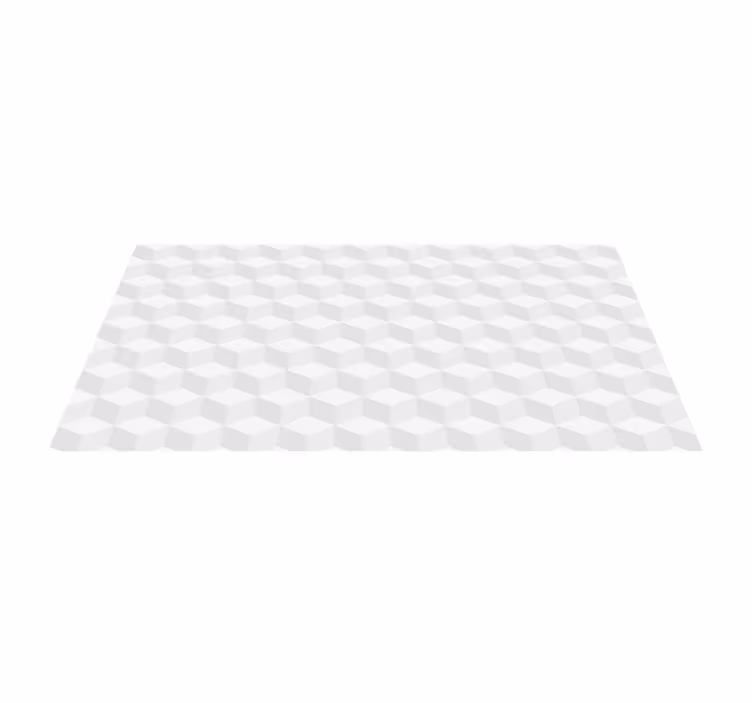 Kocka illúzió vinil szőnyeg geometriai - TenStickers