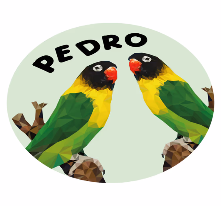 Testreszabható szerelmesek Vinil szőnyeg nevekkel - TenStickers