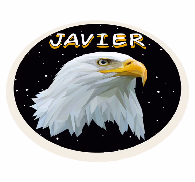 Testreszabható sas Vinil szőnyeg nevekkel - TenStickers