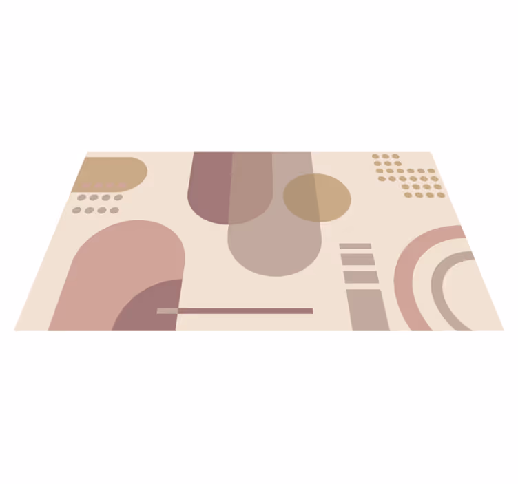 Geometriai formák harmóniája vinil szőnyeg geometriai - TenStickers