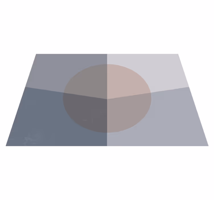 Egymást átfedő körök vinil szőnyeg geometriai - TenStickers