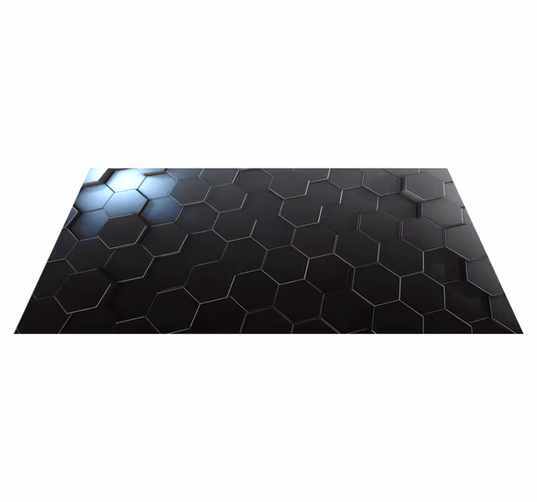 Szürke ombre geometriai panelek geometrikus szőnyegek - TenStickers