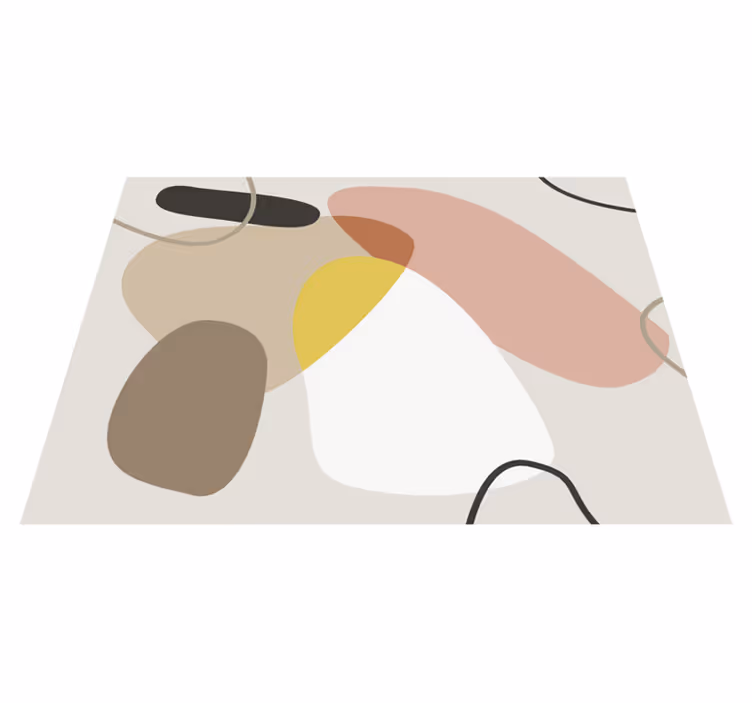 Geometrikus kör ovális design geometrikus szőnyegek - TenStickers