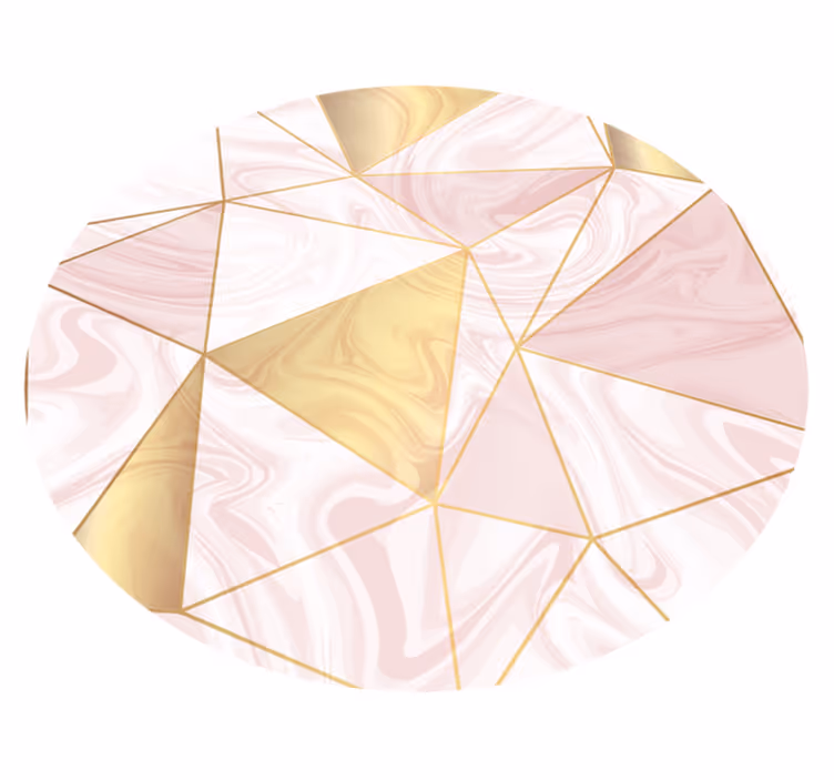 Geometrikus pasztell mozaik vinil szőnyeg geometriai - TenStickers