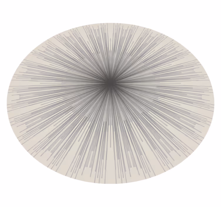 Geometriai tört kör alakú design vinil szőnyeg minimalista - TenStickers