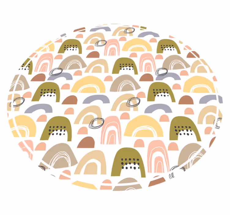 északi szivárványmintás északi szőnyeg - TenStickers