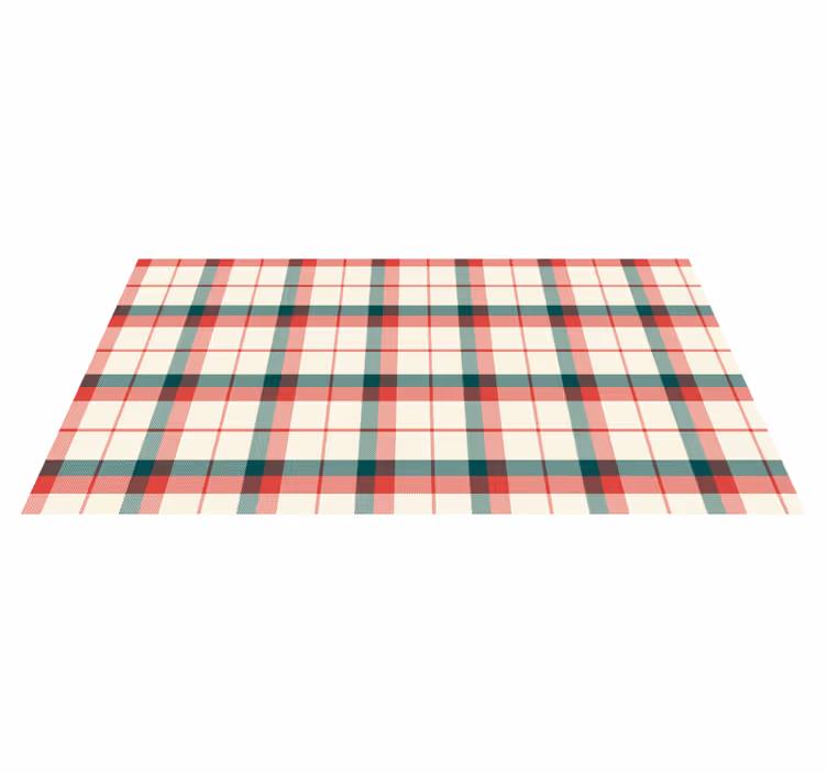 Karácsonyi tartán geometrikus szőnyegek - TenStickers