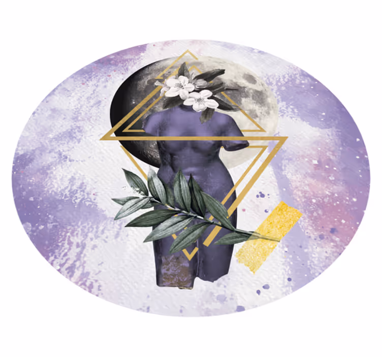 Digitális kollázs modern szőnyeg - TenStickers