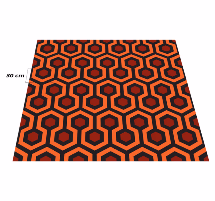 Csillogó folyosói geometrikus mintás szőnyeg - TenStickers