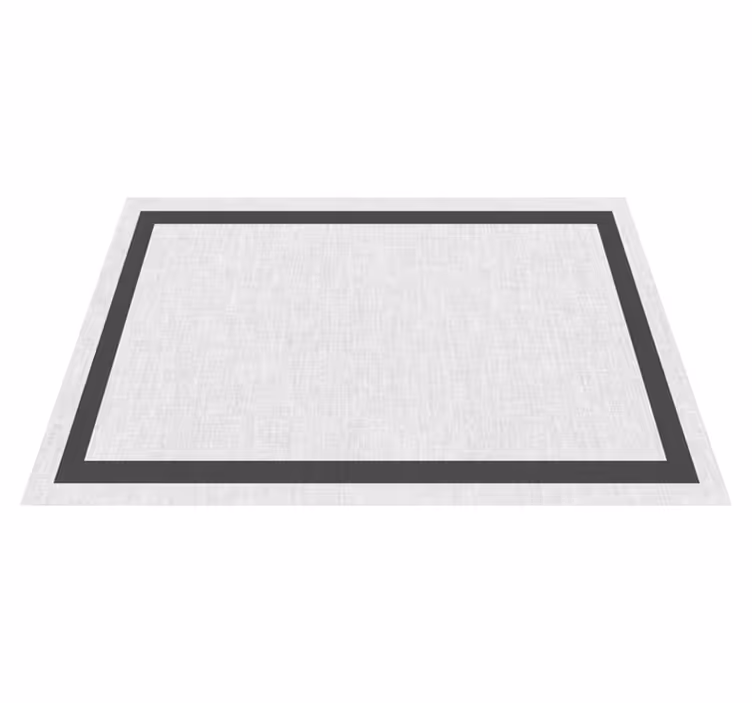 Fehér és szürke teplon minimalista szőnyeg - TenStickers