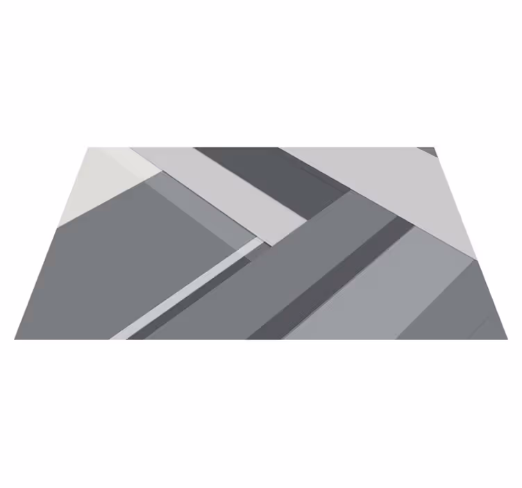 vinil szőnyeg tanulmány geometrikus szürke - TenStickers