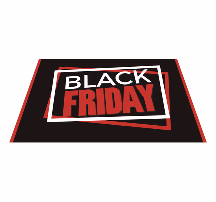 Vinil szőnyeg fekete :"Black Friday akció! 50% kedvezmény minden  - TenStickers