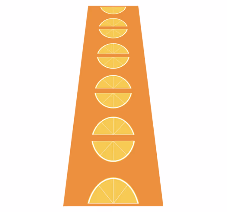 vinil szőnyeg konyha citrus szeleteket - TenStickers