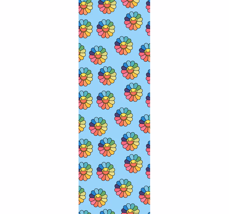 Vidám virágmintás Babaszoba tapéta - TenStickers