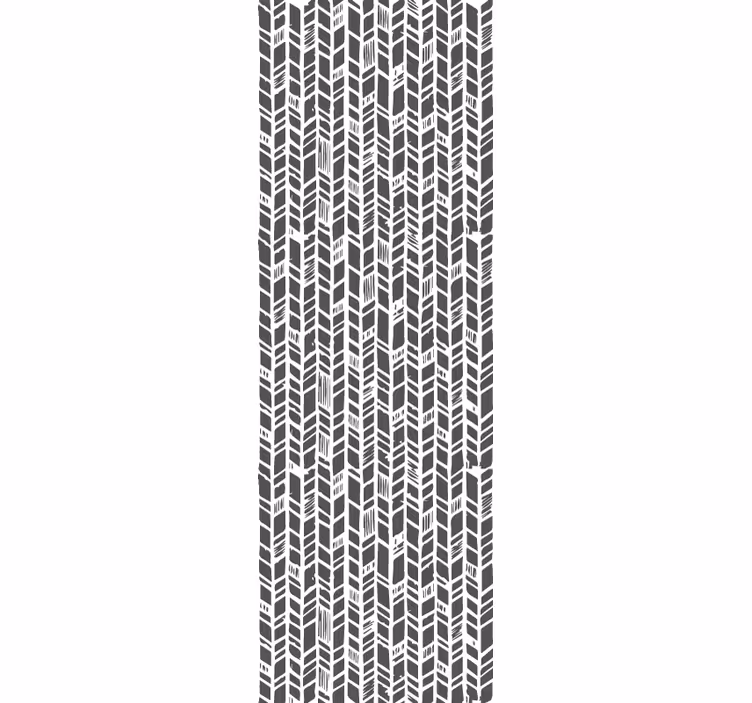Stilizált szürke chevron Bejárati tapéta - TenStickers