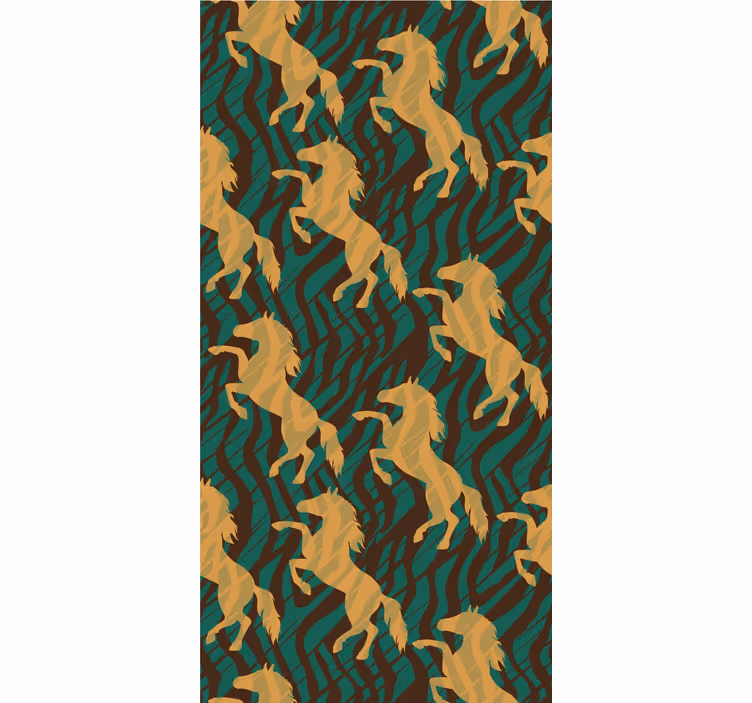Elegáns galopp motívum Tapéta lovak - TenStickers