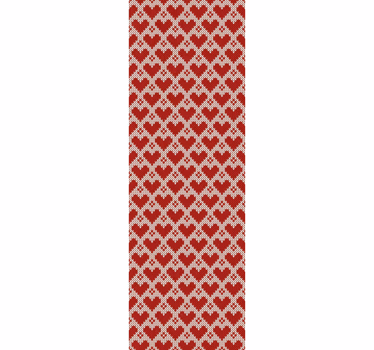 Szív szövet design Nappali tapéta - TenStickers