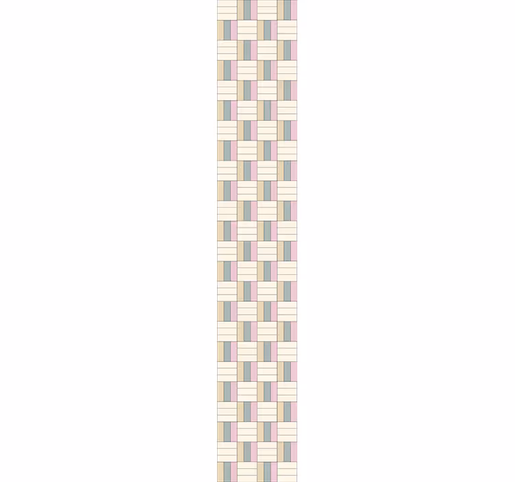 Geometrikus mintás csíkok Fürdőszoba tapéta - TenStickers