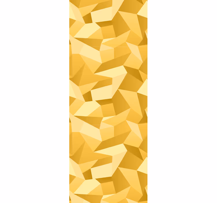 Texturált sárga minták Tapéta Geometriai - TenStickers