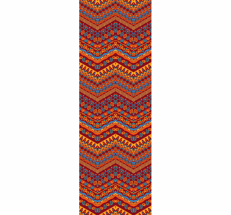 élénk geometrikus minta Nappali tapéta - TenStickers