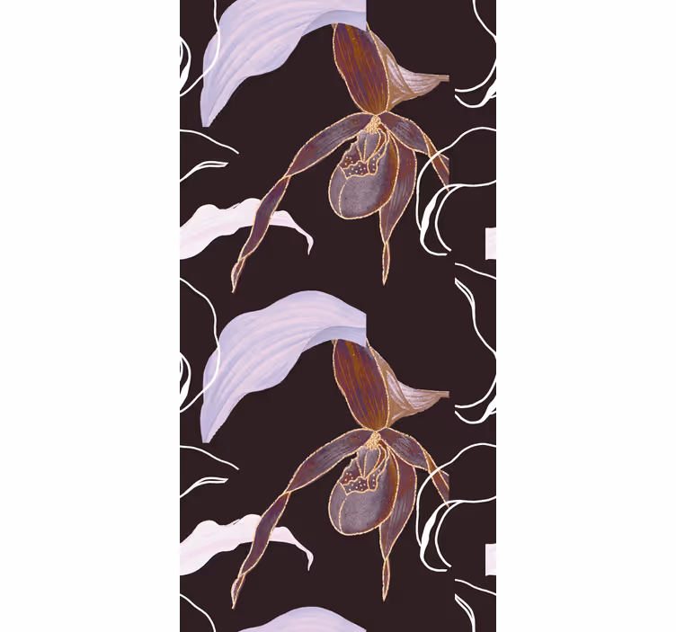 Elegáns orchidea elrendezés Tapéta Virágdíszes - TenStickers