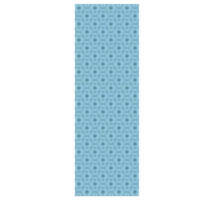 Geometrikus kék formák kék tapéta - TenStickers