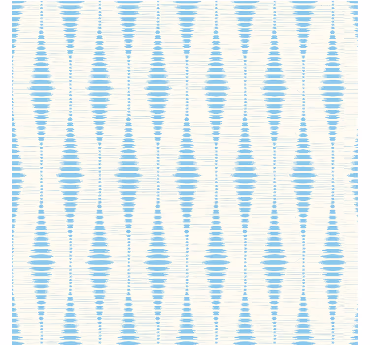 Világoskék rabaul ikat Geometrikus tapéta - TenStickers