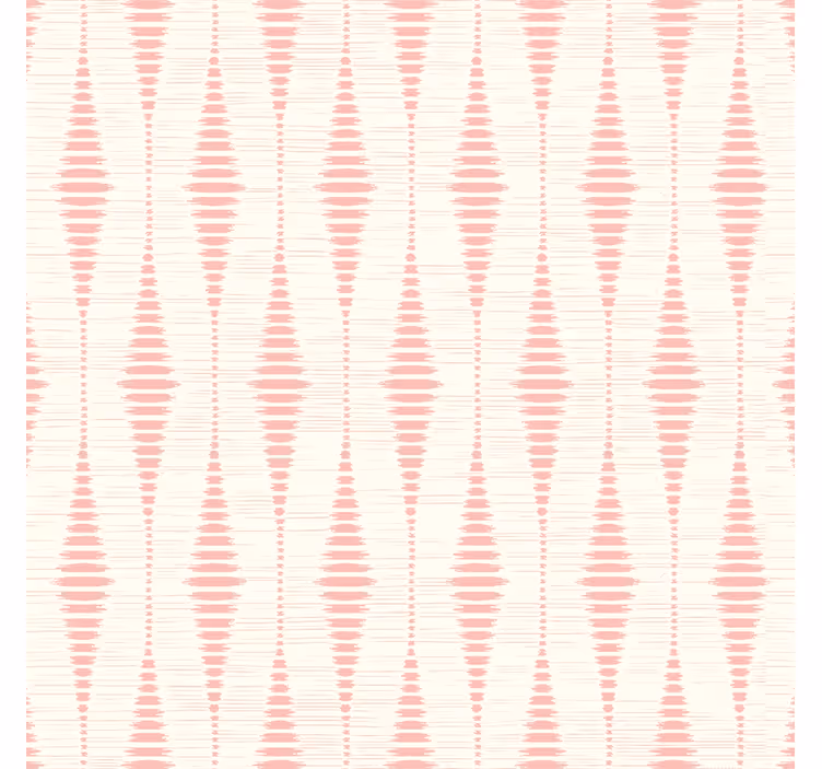 Pasztellrózsaszín rabaul ikat Geometrikus tapéta - TenStickers