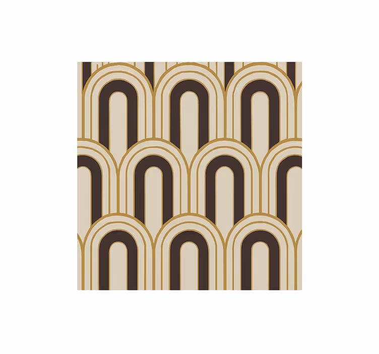 1970-es évekbeli art deco boltívek Vintage háttérképek - TenStickers