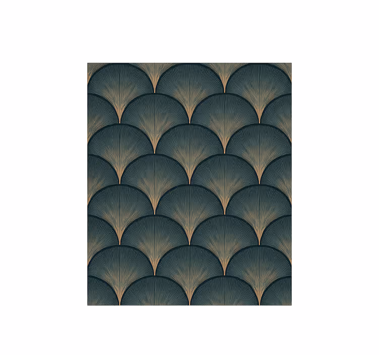 1920-as évekbeli art deco zöld legyezők Vintage háttérképek - TenStickers