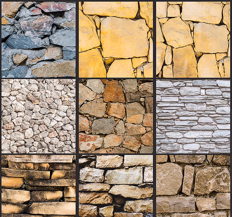 Puzzle kövekkel texturált tapéta - TenStickers