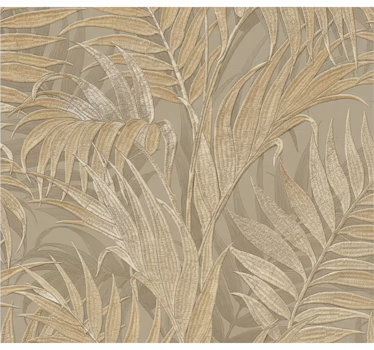 Beige pálma textúra tapéta levelek - TenStickers