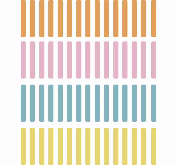 Geometriai tapéta színes konfetti pálcák - TenStickers