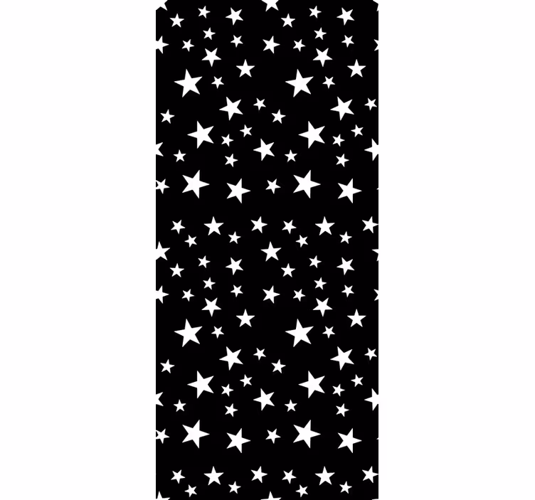 Fekete-fehér elegancia tapéta csillagok - TenStickers