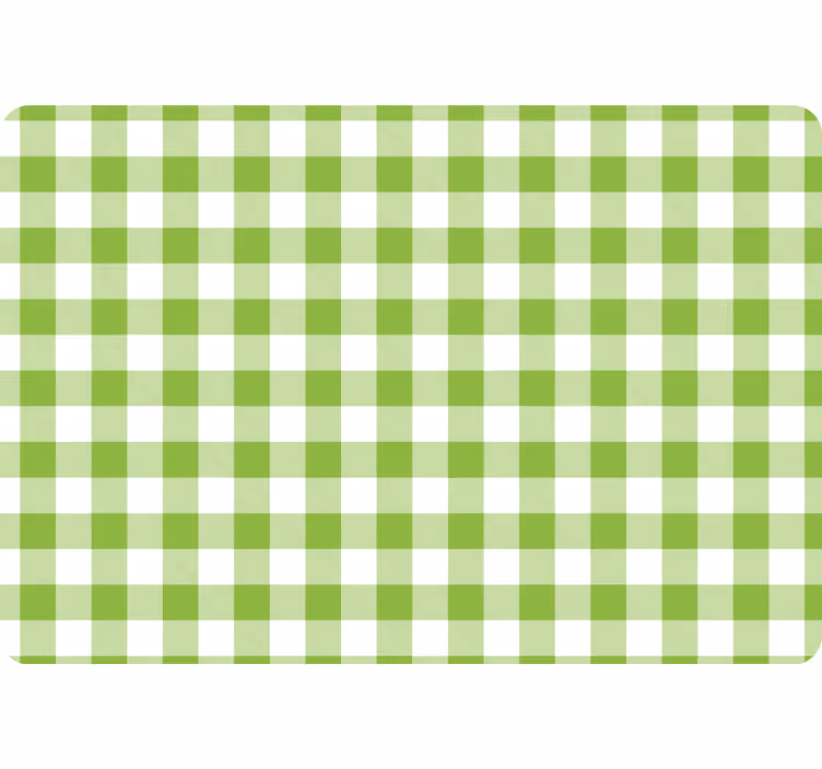 Zöld kockás kockás tapéta geometriai - TenStickers