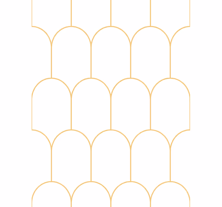 Elegáns arany ívek nappali tapéta - TenStickers