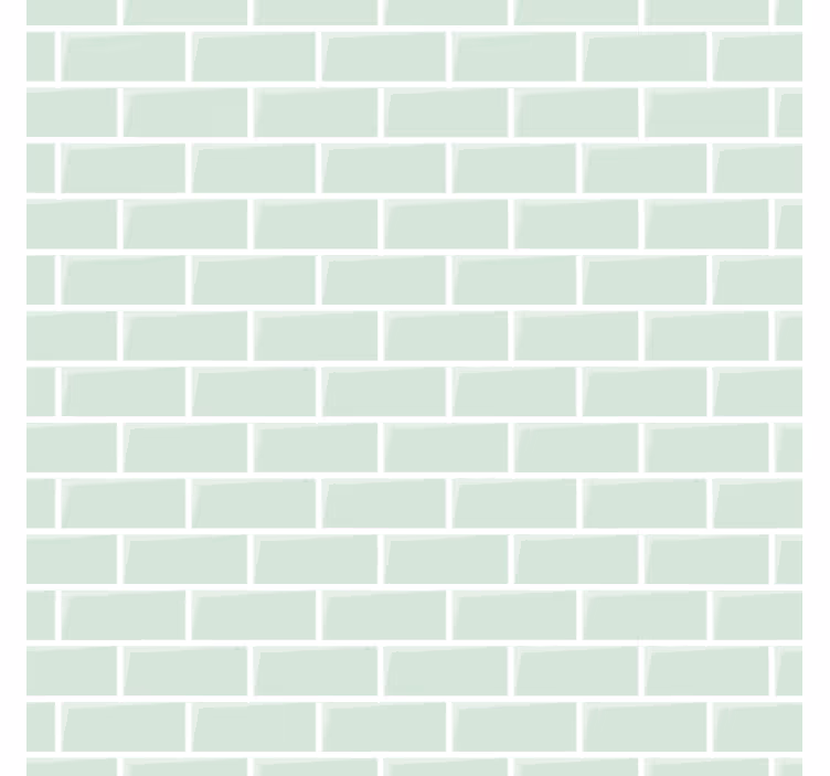 Zöld elegáns minta tégla tapéta - TenStickers