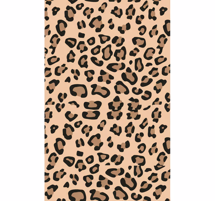 Modern leopárdmintás nappali tapéta - TenStickers