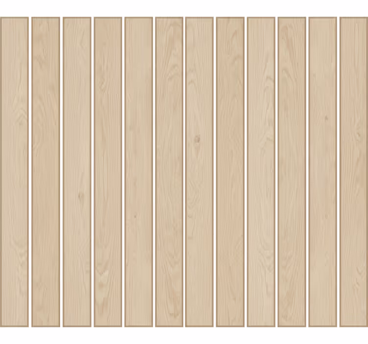 Világos tölgy lamella nappali tapéta - TenStickers