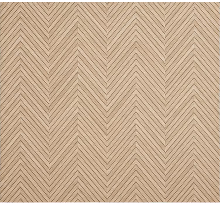 Fából készült chevron minta nappali tapéta - TenStickers